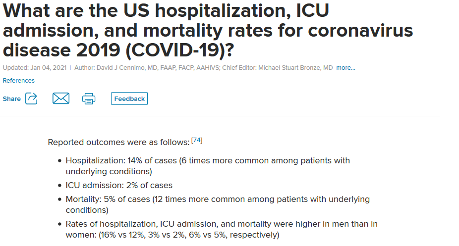 How many patients will need admission?Let's assume 15% need hospitalizationTotal = 153,000 hospital beds neededLet's assume 2% need ICU admissionTotal = 20,400 ICU beds needed https://www.medscape.com/answers/2500114-197409/what-are-the-us-hospitalization-icu-admission-and-mortality-rates-for-coronavirus-disease-2019-covid-192/x