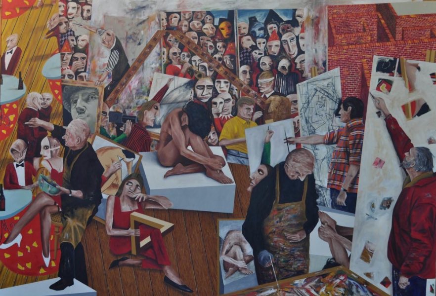 StudioWebsites's tweet photo. #ArtOfTheDay #art
#Artist: Mike Coleman
#Artwork: 'The Figurative School', Acrylic on Canvas, 180 X 240 cm
Copyright with Artist
#mikecoleman #mikecolemanart
https://t.co/HHjReaGhDL https://t.co/d3campqt3q