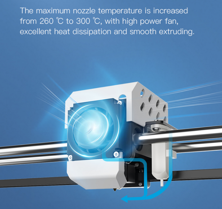Creality3dP's tweet image. 💮Creality Latest High-temperature 3DPrinter #CR-5 Pro H for high-temperature filament💮 
👍Maximal Temperature up to 300℃
👍#AutoLeveling with #BLTouch
👍Bigger Printing size and so on
More details 👉bit.ly/3nfDW34