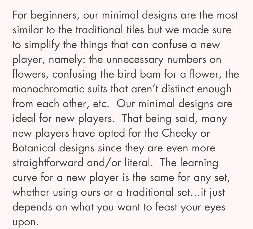 their designs make it so much harder to learn. Whatever they don't understand or failed to learn they deem "unnecessary and confusing" and I REALLY can't get over the fact that she just said "BIRD BAM" for the 1 bamboo tile