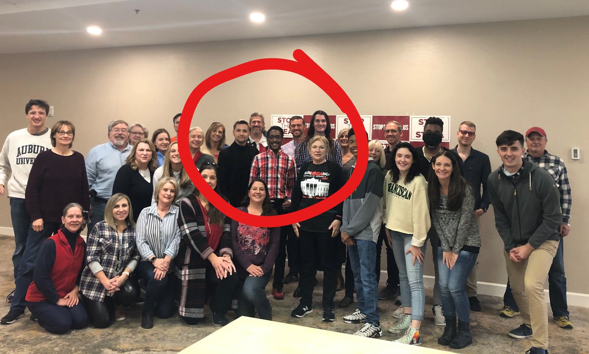 I got invited to a meeting with Ali Alexander and other Stop the Steal world people at a Double Tree Hilton in Roswell, GA. I missed it, but here's Ali with the group of volunteers from many states. 5/9