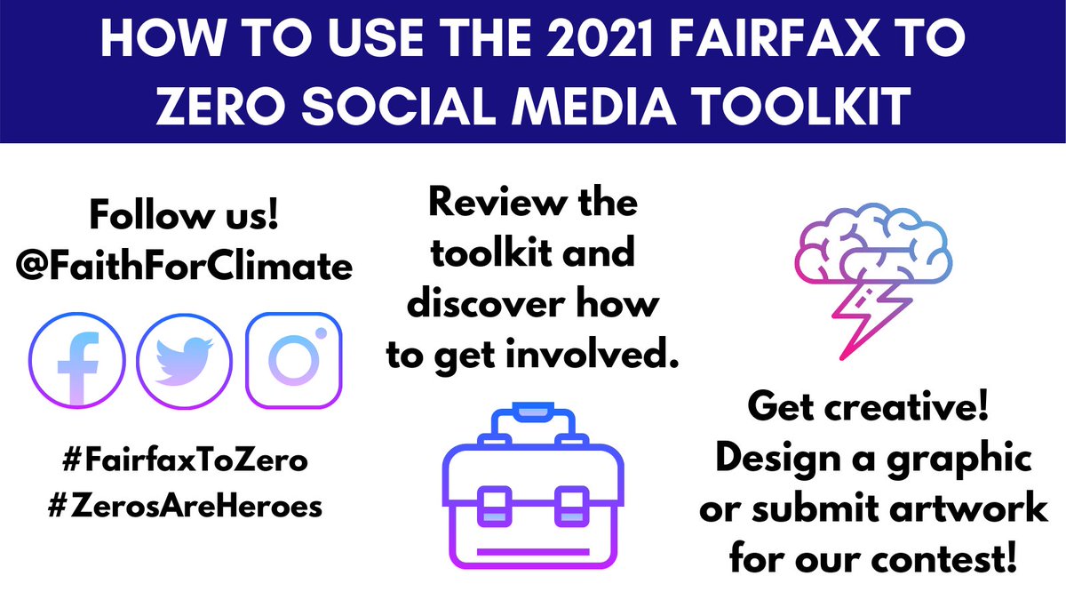 FaithforClimate's tweet photo. Our social media toolkit to complement our Fairfax to Zero campaign is here! Head to our website to learn more about what the toolkit is, how to use it, and how to enter our contest: https://t.co/Bi8wLK7blQ
#FairfaxToZero #ZerosAreHeroes #FairfaxCounty #ClimateAction https://t.co/EyBLomfsE6