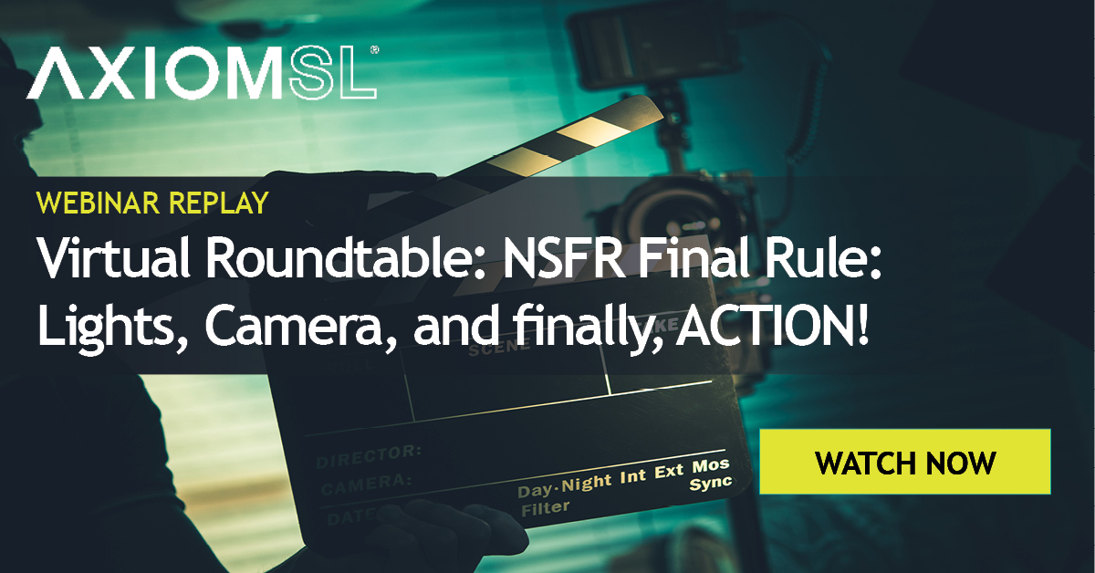 The July 1st compliance deadline is fast approaching! Learn more by checking out our Virtual Roundtable on the NSFR Final Rule: Lights, Camera, and finally, ACTION! Watch here: bit.ly/2JLBweN
