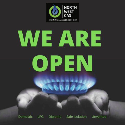 Don’t panic we are still here for you 😁 All our courses are scheduled to go ahead with the usual covid safety regulations in place  #gastraining #newcareer #covidsecure #ACS