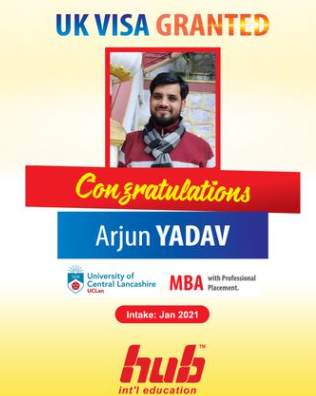 IntlHub's tweet photo. We would like to Congratulate 👏 Mr. ARJUN YADAV for getting enrolled in the @UCLan We wish him with best fortune in the coming days 🎉 Congratulations !
#hubintl #uclan #studyabroad #studyinuk https://t.co/ti9fSzz8jw