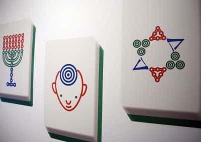 More photos from the Project Mahjong exhibition, from when it was hosted by Jewish Museum Milwaukee  http://www.milwaukeeindependent.com/articles/mah-jongg-honored-in-milwaukee-jewish-museum-exhibit/