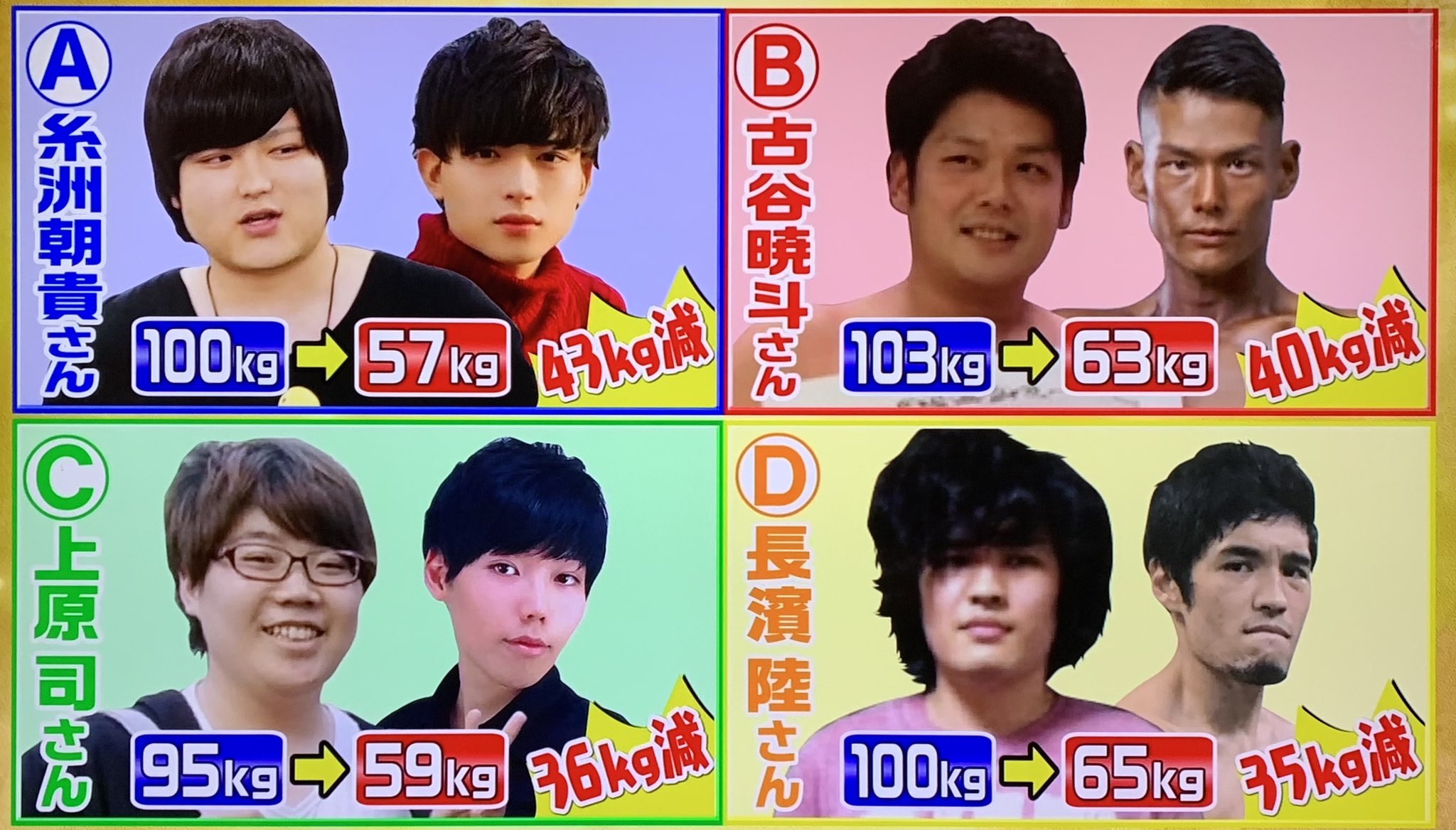 ポコ太 61kg 40kg台目指してダイエット 仰天ニュース の 仰天チェンジ の回観るとダイエットのやる気がめっちゃ上がる どんなイケメンでも痩せてないと魅力発揮しきれないものなのね Aの方の顔面とbの方の肉体が欲しい T Co Tqewt4utvv Twitter ポコ太 61kg 40kg台目指してダイエット 仰天ニュース の 仰天チェンジ の回観るとダイエットのやる気がめっちゃ上がる どんなイケメンでも痩せてないと魅力発揮しきれないものなのね Aの方の顔面とbの方の肉体が欲しい T Co Tqewt4utvv Twitter