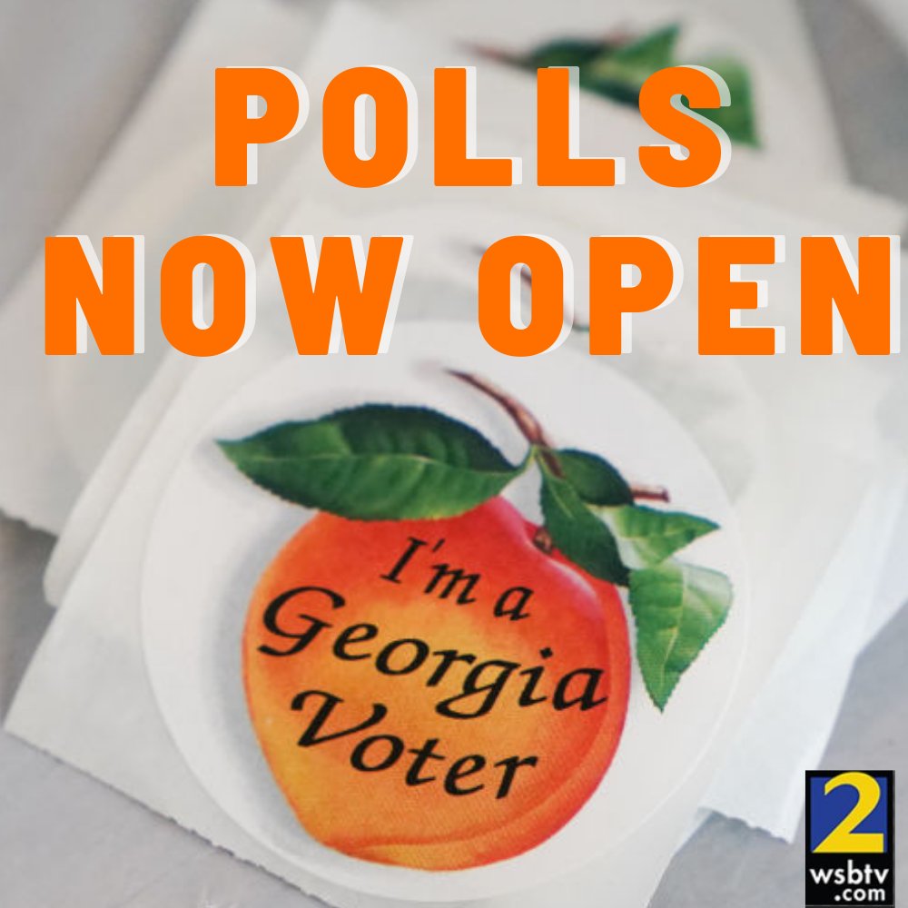 Wsb Tv On Twitter Voting Is Open The Polls Officially Opened At 7 A M And Will Close Tonight At 7 P M Remember You Must Go To Your Assigned Polling Location Here S What To