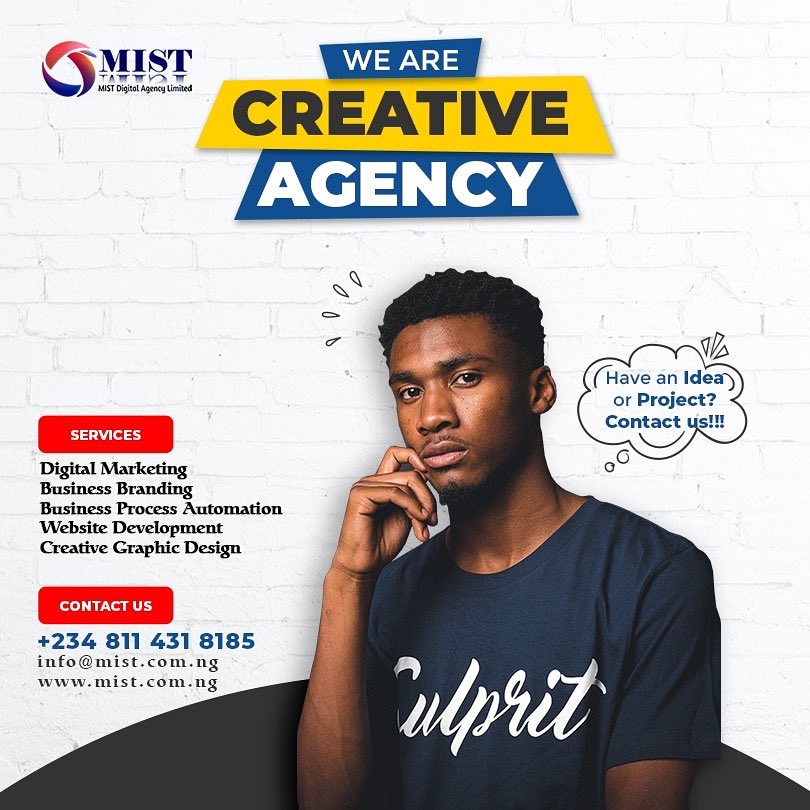 theseunn's tweet photo. Contact Mist Digital Agency (@olabode_eyiaro) for your web design, redesign, and development, business branding, business process automation, digital marketing and graphic design. https://t.co/wwrRsFK14Y