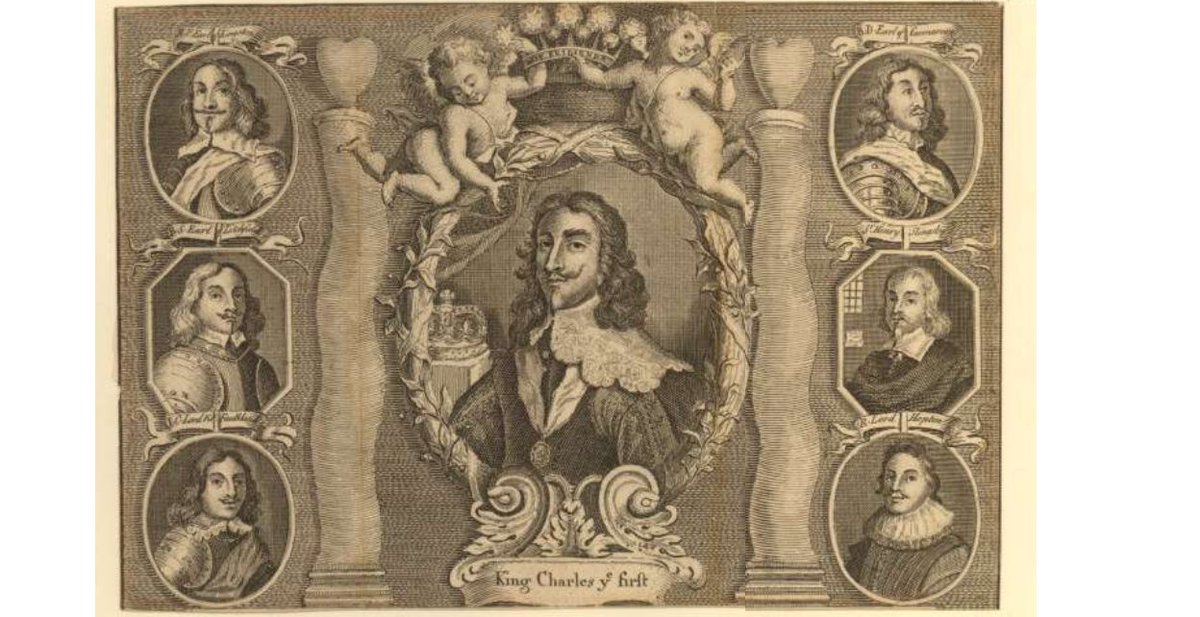 BunyanSociety's tweet photo. Whatever your feelings on Charles I, he inspired a vast variety of artistic representations from #portrait miniatures in lockets & rings, to #vanitas still-life paintings, #mementomori medals, embroideries & tapestries, engraved books and broadsides. #StuartArt #KeepingitStuart https://t.co/tgXYwi3M3y