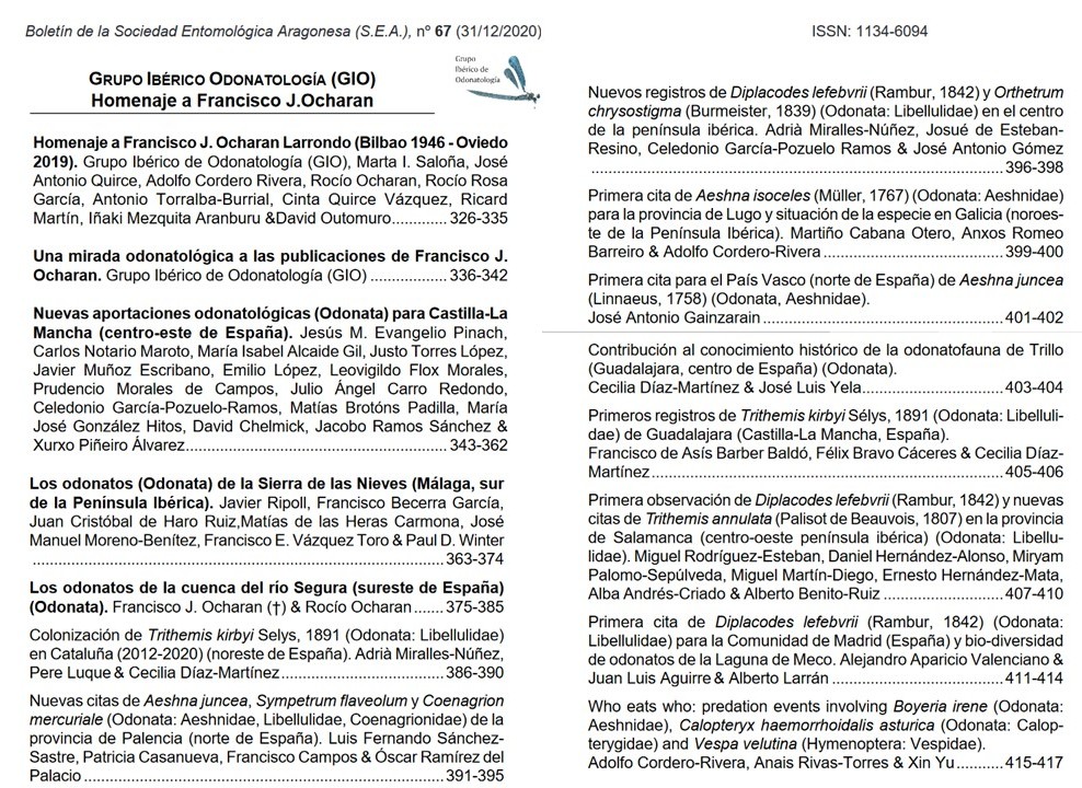 Grupo Ibérico de Odonatología tweet media