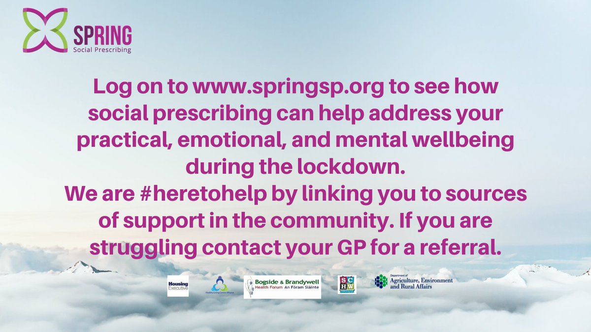 A new year and another lockdown. It is a difficult time for everyone. Help is at hand. Spring Social Prescribing is here to help people 18+ address their health and wellbeing by connecting them to sources of support within their community. 👉 springsp.org