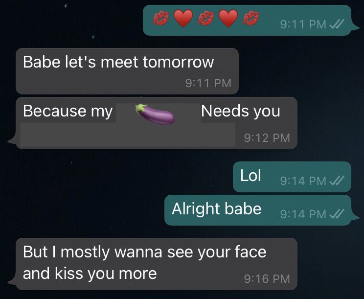 laydee_luck777's tweet image. I love how my bf makes a raunchy comment bout a 🍆 appointment and then backtracks it with, “But mostly... I want to see your face.” Lmao. He’s a real romantic dude.🤣🤦🏽‍♀️ #TalesOfAForeignBf #boyfrienddiaries #editedversion #textsFromMyBf
