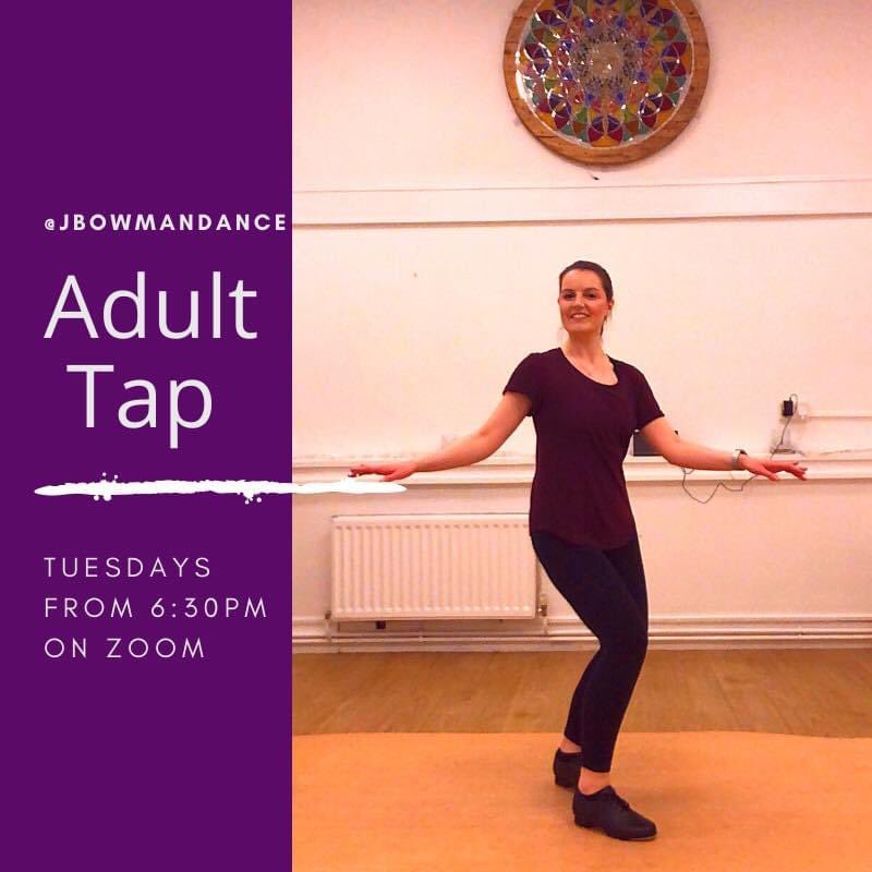 Join me tonight for adult Tap! 

Various classes available for every level and ability. 

📩If you are interested in finding out more, please get in touch at jbowmandance@gmail.com 

#TAPDANCE #adulttap #onlinedanceclass #lockdown