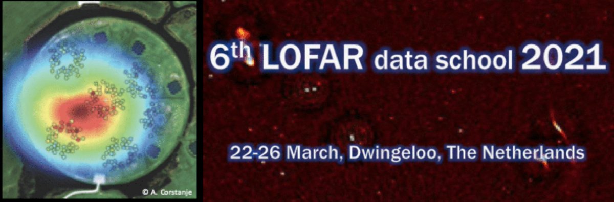 2nd announcement of the Sixth LOFAR Data Processing School, 22-26 March 2021, online. Register latest 19 February 2021 astron.nl/lofarschool202… astron.nl/lofarschool202… @jivevlbi @LOFAR @I_LOFAR @ASTRON_NL @IRA_INAF @ESO @virac_irbene @jodrellbank #Astronomy @OnsalaRymd #lofar