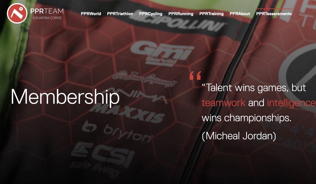 PPRTeam's tweet image. Do you want to become part of PPR Team but don’t know how to do it?🧐

It’s easy, check out our website pprworld.it and you’ll find every information. You can also write an email to tesseramento@pprteam.com 💻

#pprworld #pprteam #pprtriathlon #pprrunning #pprcycling