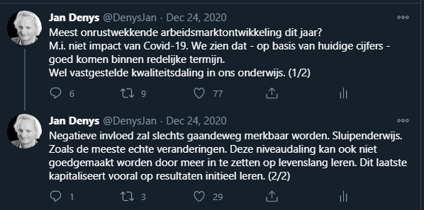 DenysJan's tweet photo. Altijd fijn om mijn inzichten vandaag opnieuw te zien opduiken in opiniestukken. Maar, zoals dikwijls dezer dagen, Twitter was eerst.  🤓 https://t.co/qnTIXxzBJ3