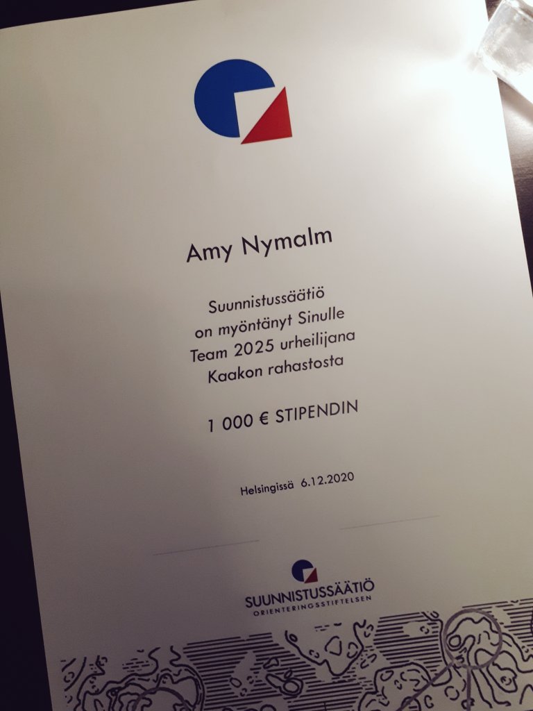 Vuosi 2021 sai mahtavan alun! Kiitos #suunnistussaatio !😊 suunnistussaatio.fi