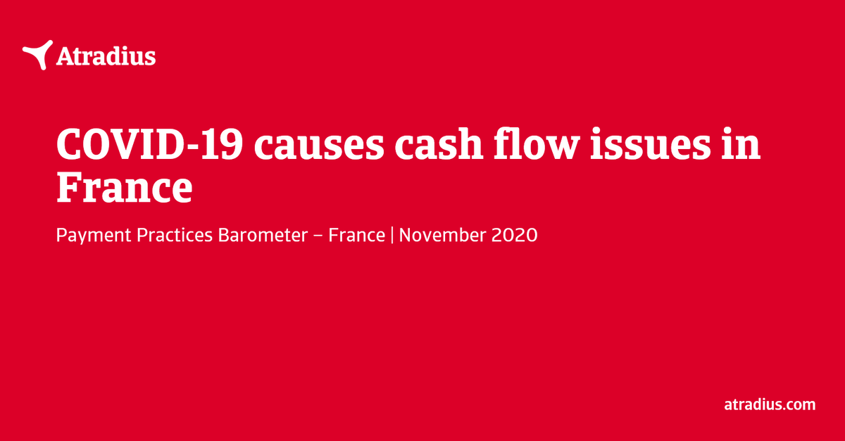 atradius's tweet photo. Cash flows issues were reported by 44% of survey respondents in France. How does this compare to the Western European average? Find out this and more at https://t.co/GkDwvuzICA  

#france #paymentpractices #b2bpayments #covid19 https://t.co/s3WZXZrJMP