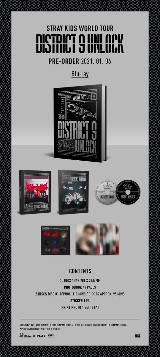 Stray Kids(스트레이 키즈) 
World Tour ‘District 9 : Unlock’ in SEOUL
DVD & BLU-RAY PREVIEW

PRE-ORDER
2021.01.06 11:00 (KST)

#StrayKids #스트레이키즈
#District9_Unlock
#YouMakeStrayKidsStay