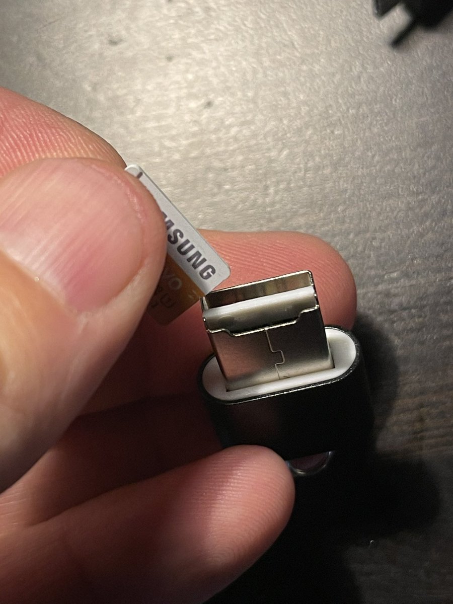 shanselman's tweet image. Random: can we just appreciate the mad scientist who looked at a USB key and figured there was enough room TO SHOVE A MICRO-SD CARD into the end?