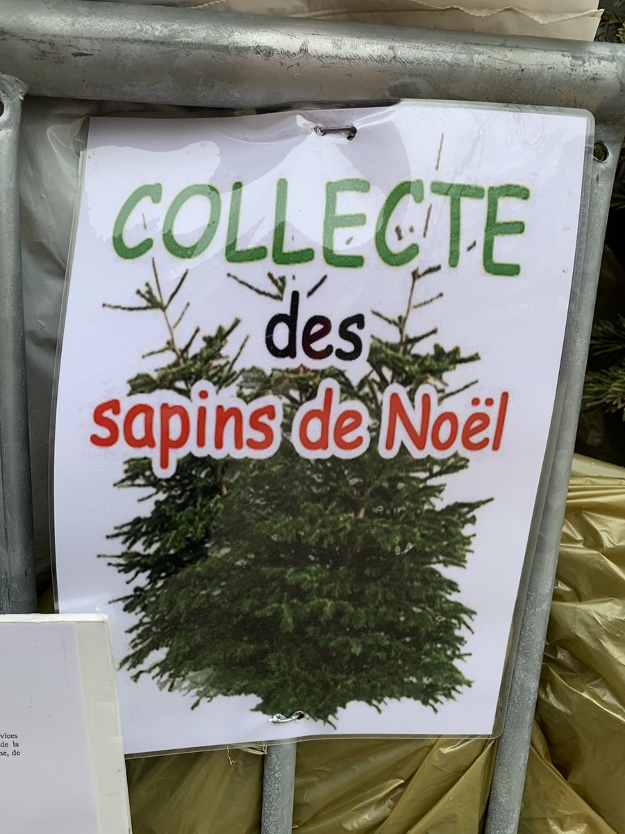 PlaceHerold's tweet photo. Belle initiative #Courbevoie pour la collecte des sapins de Noël #Placeherold https://t.co/JulzzGtgJG