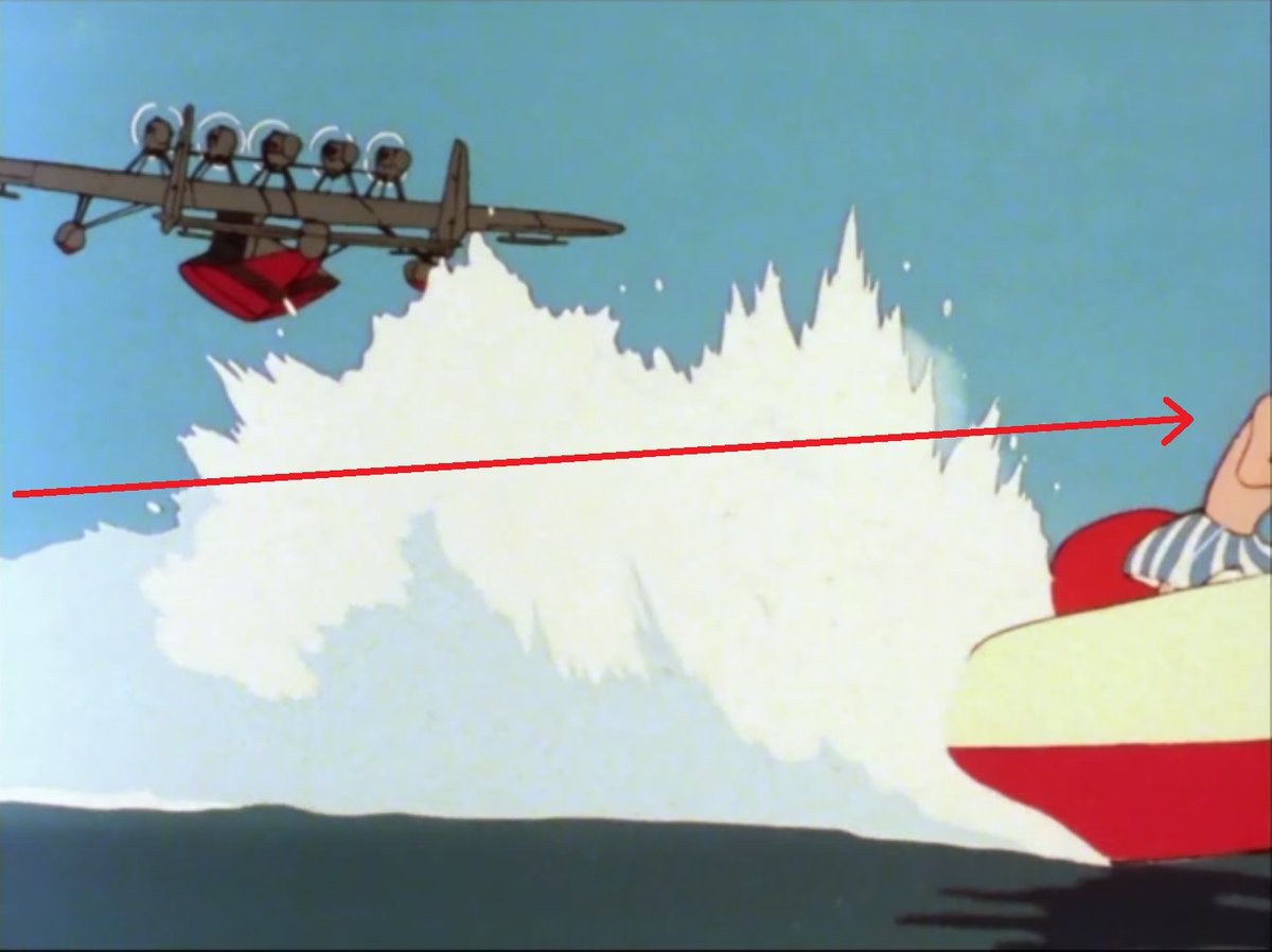 In the next few shots, we have a lot of mvt into depth, towards or away from the camera. The shot-to-shot transitions always feel smooth thx to the left-right mvtIn the third shot, Lupin's motion is also very noticeable, thx to Miya's characteristically wild key poses