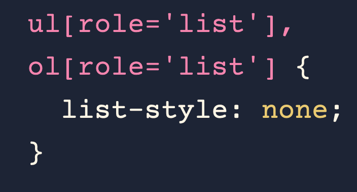 marioneta playa Tableta Sara Soueidan on Twitter: "Setting `list-style: none;` or any CSS that would remove the bullets or numbers of a list's items also removes the list semantics in VO+Safari (Webkit). Below is a marioneta playa Tableta Sara Soueidan on Twitter: "Setting `list-style: none;` or any CSS that would remove the bullets or numbers of a list's items also removes the list semantics in VO+Safari (Webkit). Below is a