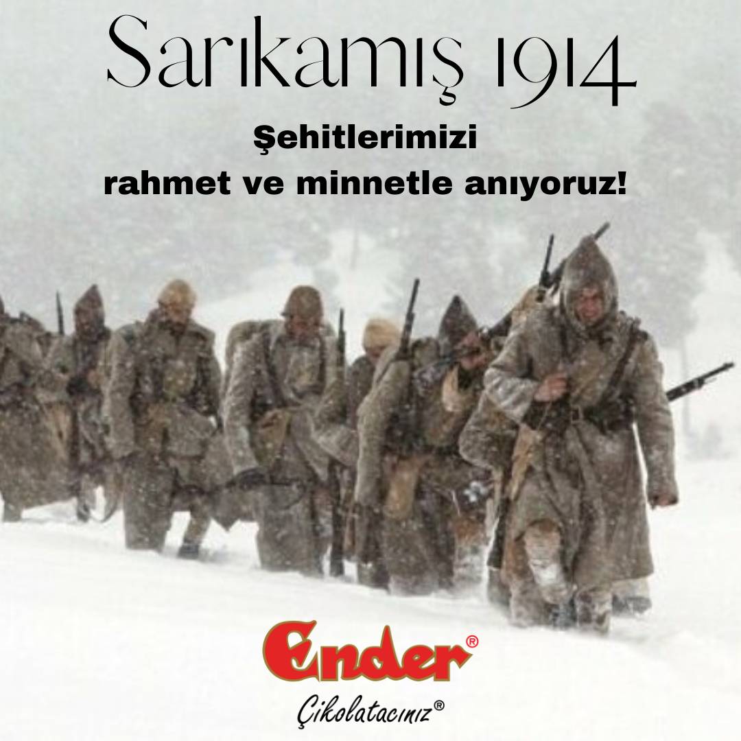 Sarıkamış 1914. Şehitlerimizi rahmet ve minnetle anıyoruz.  #sarıkamış #sarıkamış1914 #cikolata #endercikolata #endercikolataciniz #endergercekler #enderçikolata #enderçikolatacınız #çikolata
