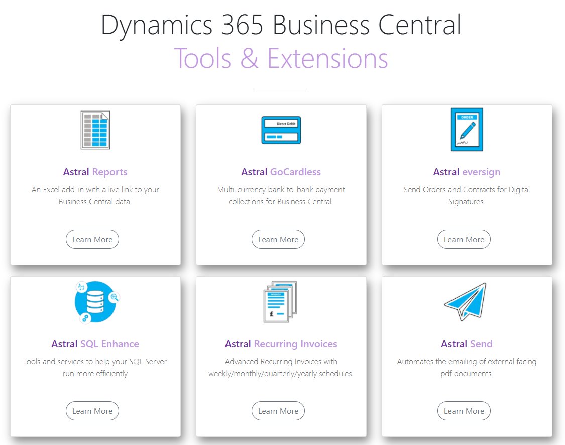 The365Experts's tweet photo. We are proud to announce the three new #extensions that have joined the Astral 365 line up: Astral GoCardless, Astral Recurring Invoices &amp; Astral SQL Enhance.

#GoCardless #MSDyn365 #MSDyn365BC #BusinessCentral #dynamics365 #msdynamics #MSFTAppSource #BusinessCentralExtensions https://t.co/w0g02K27da