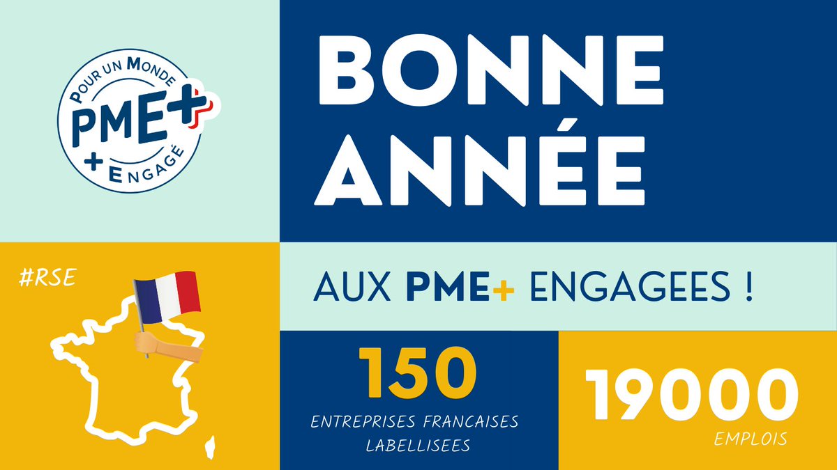 Le label PME+ souhaite à toutes les entreprises 🇫🇷 engagées #RSE une bonne année 2021 ! Découvrez les actions positives menées dans ttes les régions de 🇫🇷 pour une production &amp; une consommation responsables👍 lnkd.in/gMxNbyn
#PME #local #régions <a href="/FEEF_France/">@FEEF_France</a> @Dom_Amirault