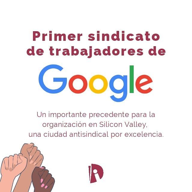 izquierdadiario's tweet photo. 💪🏻 Nace el sindicato de #Google luego de años de lucha https://t.co/v8KykzB1sy
#GoogleUnion
#AlphabetUnion https://t.co/6Q4N7bQ7VR