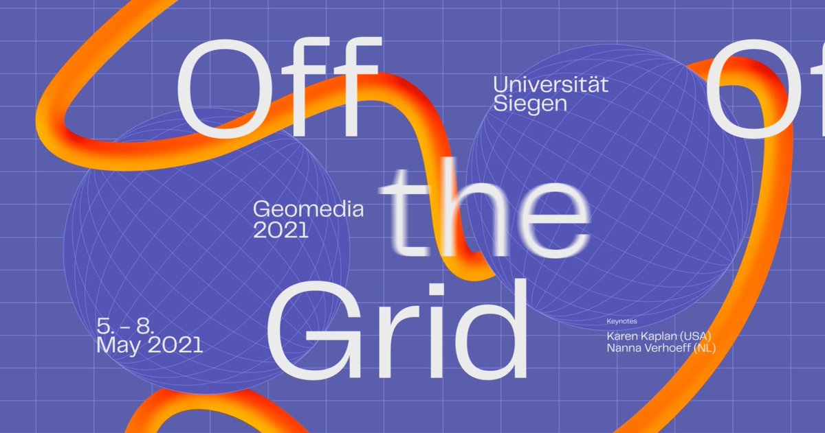 UPDATE 1: The Geomedia 2021 #OfftheGrid submission deadline has been extended to January 31st 2021. Submission details >>> geomediastudies.com