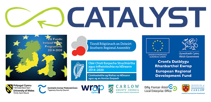 Catalyst Project (@catalyst_iw) on Twitter photo Mae prosiect Catalyst bellach wedi cau'n swyddogol.
Diolch i'r holl fusnesau yng Nghymru ac Iwerddon sydd wedi gweithio gyda Catalyst. Dymunwn y gorau i chi i'r dyfodol.<a href="/Catalyst_IW/">Catalyst Project</a> @irelandwales <a href="/WRAP_Cymru/">WRAP Cymru</a>
<a href="/TipperaryCoCo/">Tipperary County Council</a> <a href="/Carlow_Co_Co/">CarlowCountyCouncil</a> @ITCarlow #EUIrelandWales #EUFundsCymru Mae prosiect Catalyst bellach wedi cau'n swyddogol.
Diolch i'r holl fusnesau yng Nghymru ac Iwerddon sydd wedi gweithio gyda Catalyst. Dymunwn y gorau i chi i'r dyfodol.<a href="/Catalyst_IW/">Catalyst Project</a> @irelandwales <a href="/WRAP_Cymru/">WRAP Cymru</a>
<a href="/TipperaryCoCo/">Tipperary County Council</a> <a href="/Carlow_Co_Co/">CarlowCountyCouncil</a> @ITCarlow #EUIrelandWales #EUFundsCymru