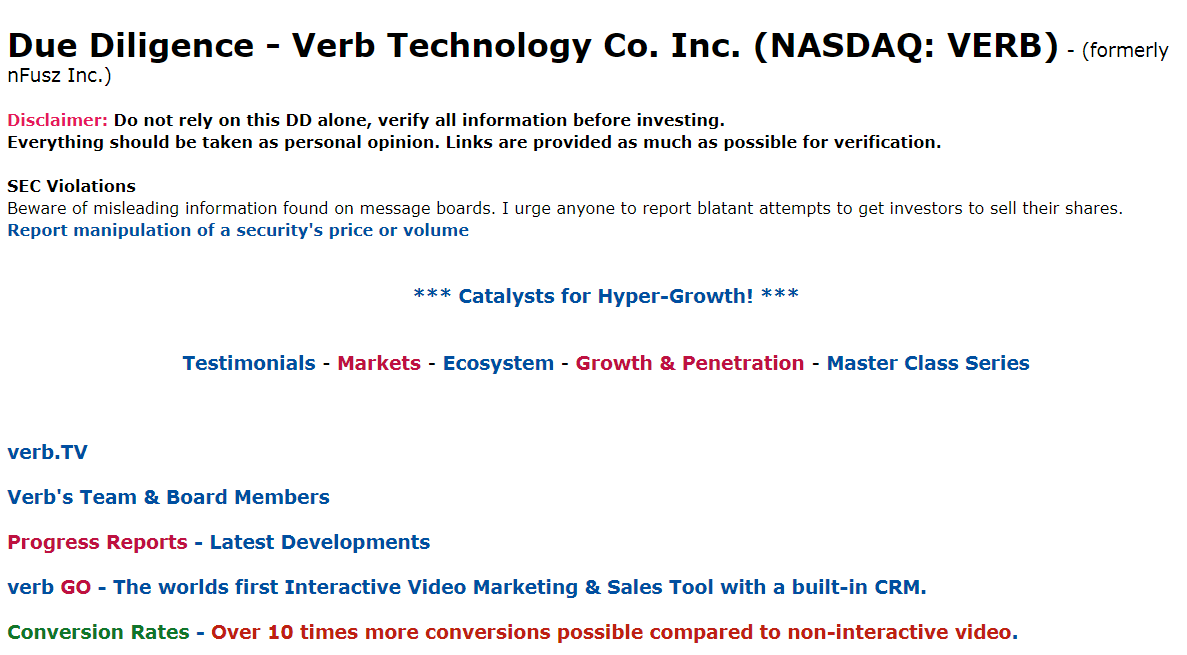 InteractiveVid2's tweet photo. $VERB @VerbTech_Co #MarTech #Edtech #CRM #HealthTech #VideoBasedCRM #DirectSales #SalesEnablement #LiveShopping #AdvertisingTech #SalesTech #eCommerce
VERB #DueDiligence
https://t.co/lnW5y0m93N https://t.co/gcIMC9wXkm