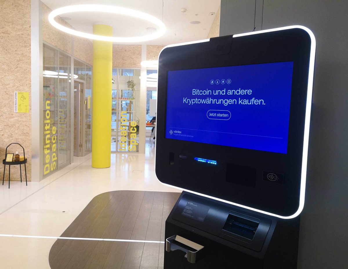 We never stop adding new innovative features to our office. We're happy to announce that a <a href="/vaerdex/">Värdex Suisse AG</a> Crypto ATM is now placed in our office in the heart of Zurich! Stop by at Bärengasse 16, 8001 Zurich - you can find the ATM right at the entrance. #Innovation #Zurich #Fintech