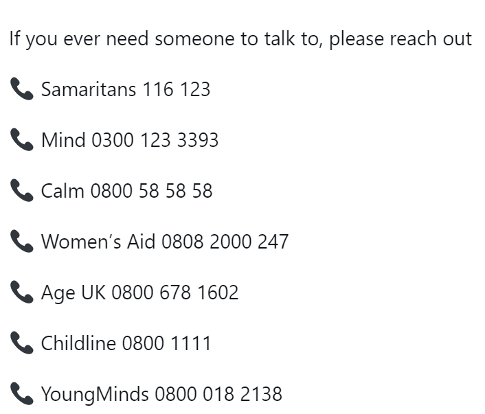 We may be in lockdown but you’re not alone.