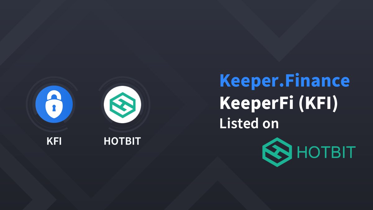 #KeeperFinance listed on <a href="/Hotbit_news/">HotbitDEX 🍀</a> 
 
Trade pair:- hotbit.io/exchange?symbo…