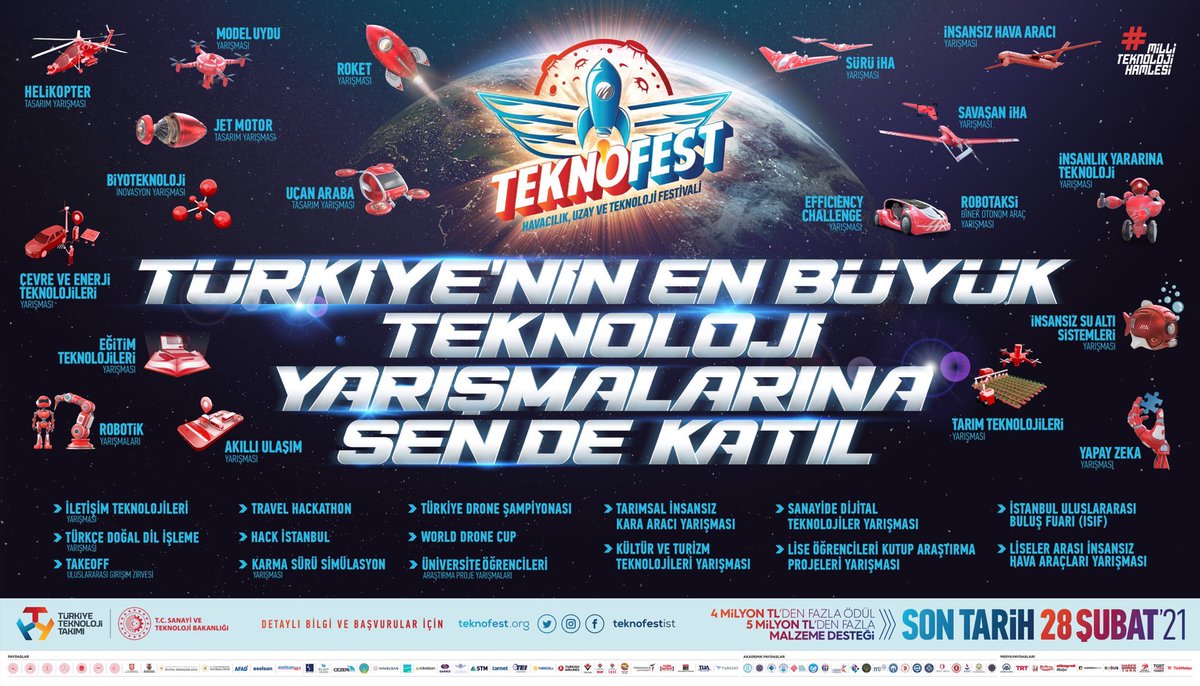 🏆Dünyanın En Büyük Havacılık, Uzay ve Teknoloji Festivali #TEKNOFEST ...