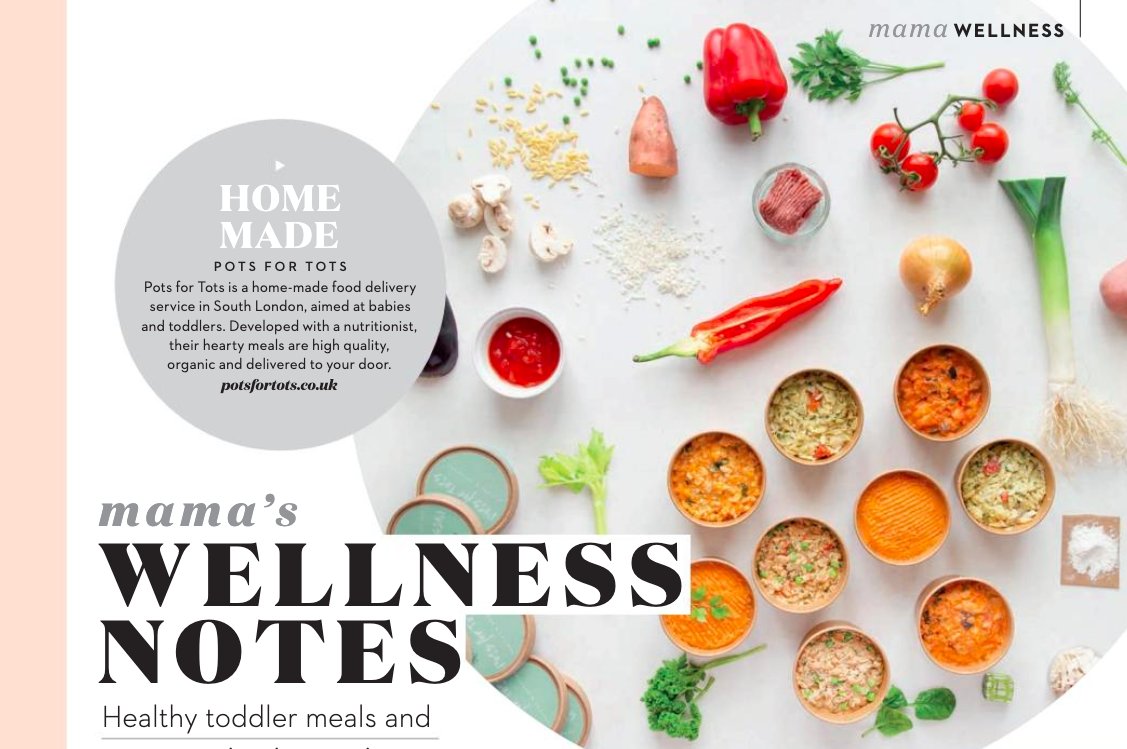 Yay thank you <a href="/AbsolutelyMama/">Absolutely Mama</a> magazine for featuring Pots for Tots in your wellness section, recommending us as a healthy meal for toddlers! :)