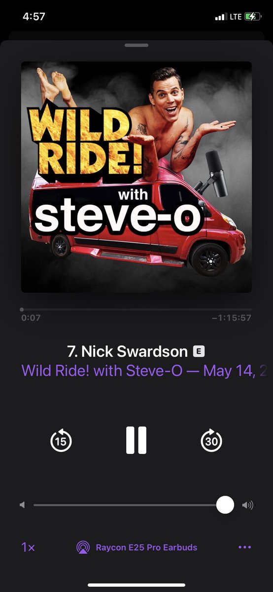 Here’s one half of The Brothers Humphrey listening to <a href="/steveo/">Steve-O</a> podcast. Finally getting time to check it out. Now let’s see if he likes it like he said he would. Btw it’s fantastic. If you want a fun podcast without famous people check out thebrothershumphrey.libsyn.com