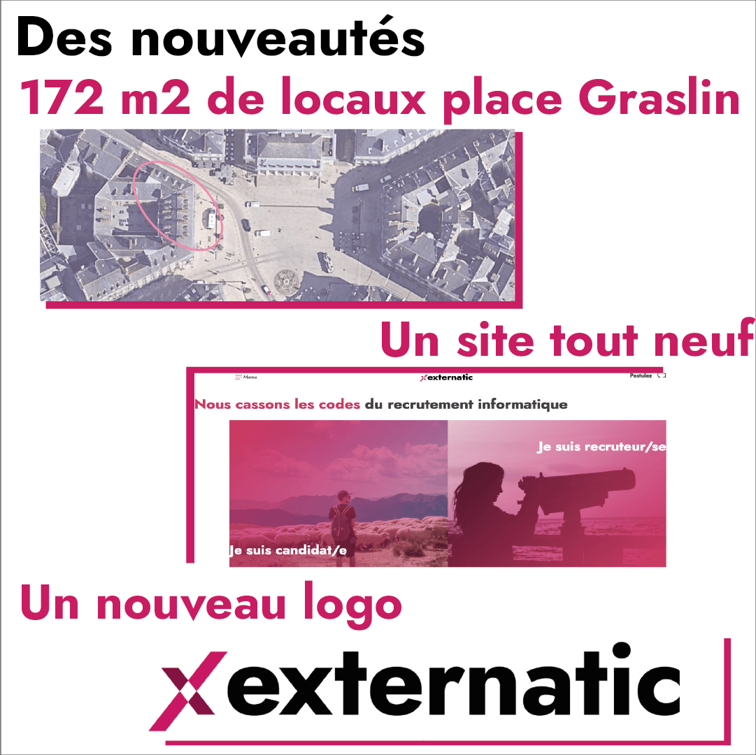 Externatic's tweet photo. 🆕 En Octobre, on était tout fier de vous présenter nos nouveautés ! https://t.co/OofzBAdVuU