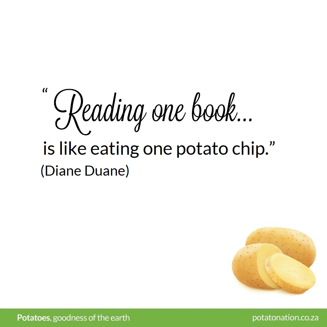 potatoes_za's tweet photo. βReading one book is like eating one potato chip.β (Diane Duane) π€π€
#ForFriesSake #ClassicGoodnessUnleashed #AlwaysFresh #AlwaysInSeason #FlashBackFriday #FearlessFriday #FridayReads #FeatureFriday #FridayFun #FridayNight #FactFriday #TGIF (Thank God Itβs Friday) https://t.co/nbWL8ZojWb