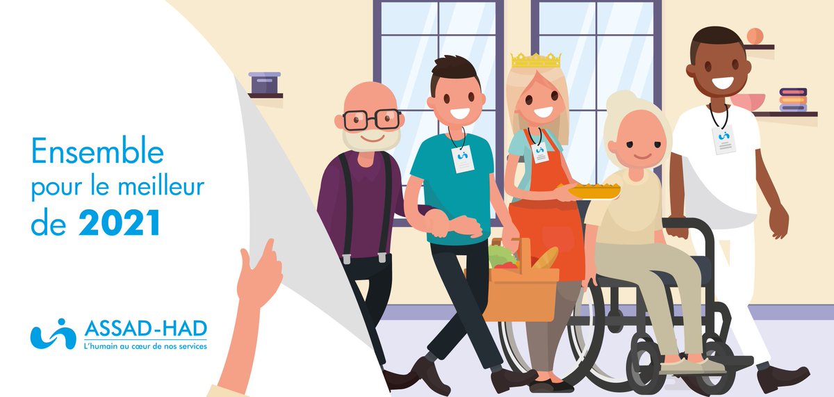 Le Président, la Direction et les équipes de l'ASSAD-HAD vous présentent leurs meilleurs vœux pour cette nouvelle année !
#Ensemblepourlemeilleurde2021
#solidarite