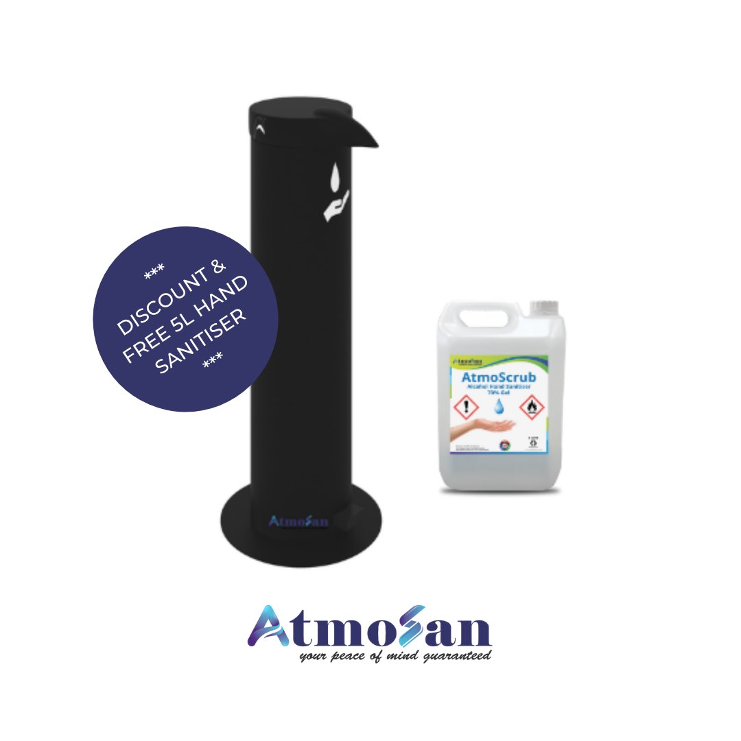 Another great offer to do everything you can to keep safe. These stylish and robust foot operated mobile hand sanitising stations are now on offer and you get a free 5L sanitiser gel included. atmosan.co.uk/bundles-offers… #Mobile #Lockdown3 #staysafe #carehome #UKlockdown3