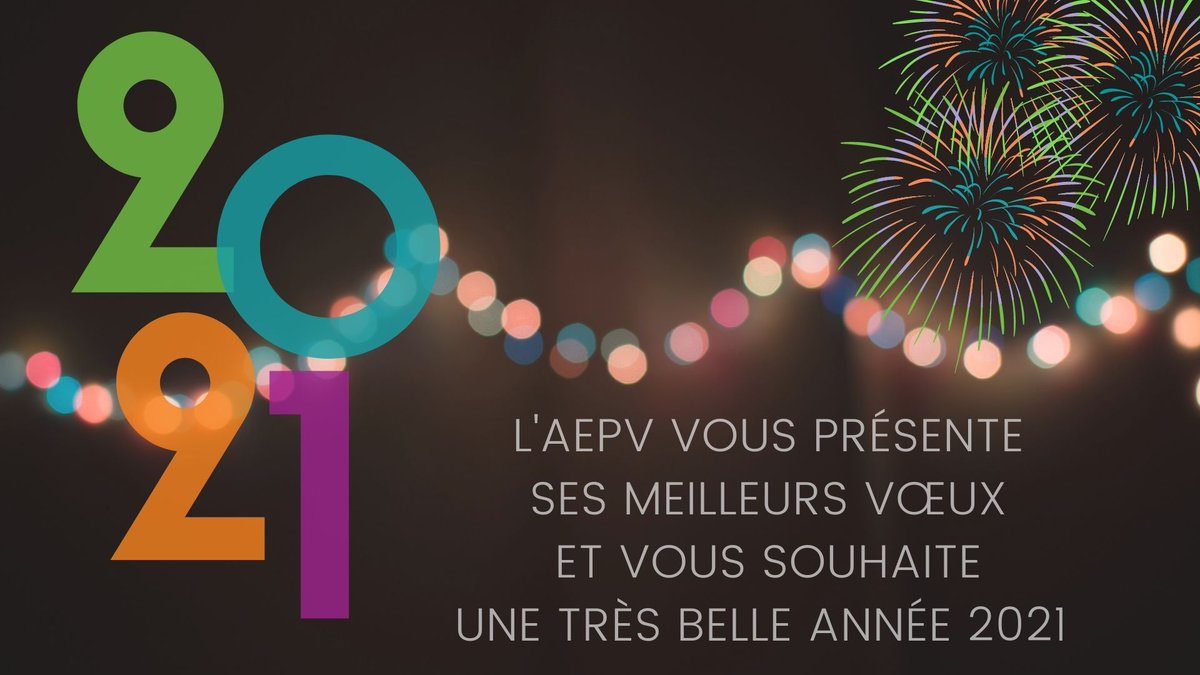 Très belle année 2021 ! Nos meilleurs vœux de réussite et de santé !