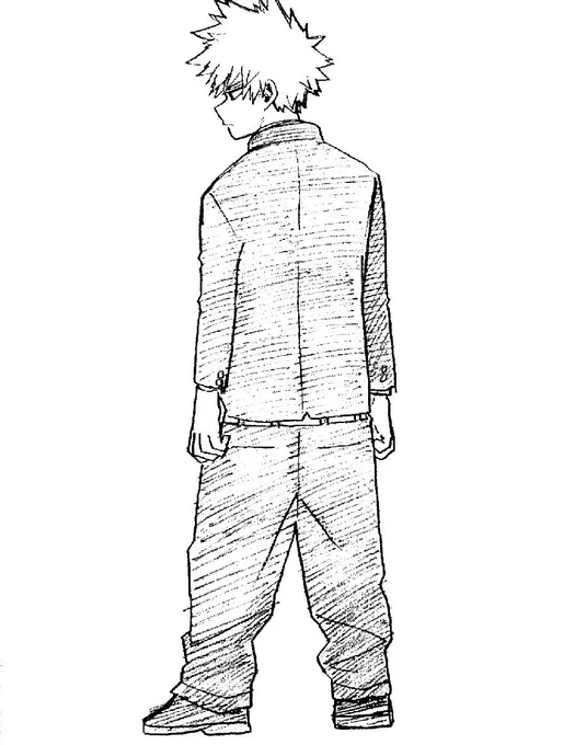 can't believe bakugo wore his pants like this and expected anyone to take him seriously :/ 