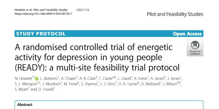 Our @READYTrial feasibility trial protocol paper is now published open access - rdcu.be/cc40m. A large scale collaboration with @DrAngelChater @DakshaTrivedi @JJonesatherts @silvana_mengoni @_ShivaniSharma and many others not on Twitter - a great team effort!