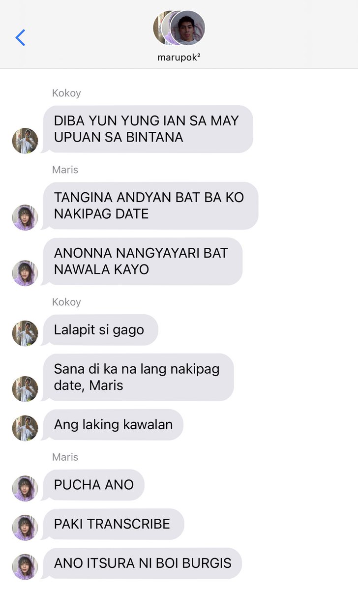 — twenty five.five.five — • meanwhile, in another gc: marupok convo •